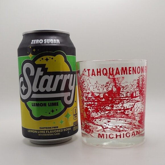 Set of Lower Tahquamenon Falls Michigan tumbler glasses, retro - Picture 6 of 8